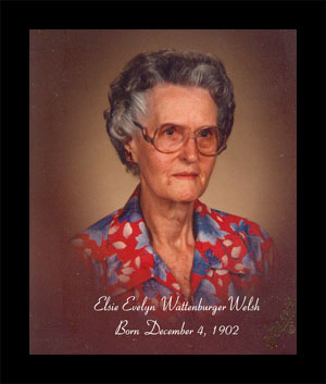 Grandmother Elsie Evelyn Wattenburger Welsh