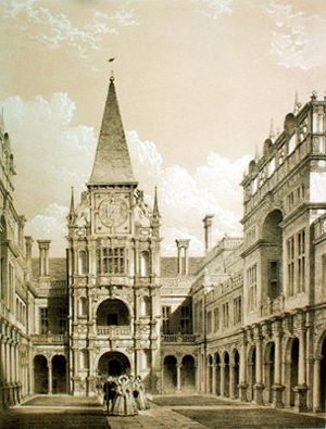 Burghley Courtyard - Nash1870s